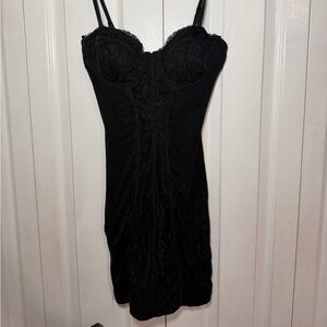 Garage black corset dress
